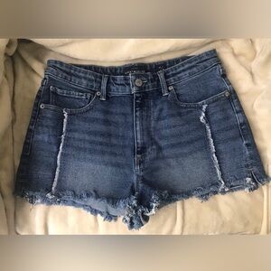 Lucky Brand High Rise Shortie denim shorts- size 10